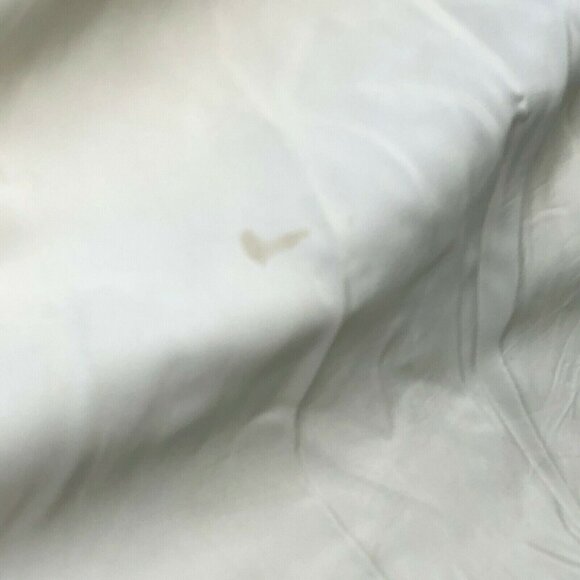 Vintage Satin Embroidered Bedspread Coverlet Ruffled Glam light Yellow Gold - Picture 10 of 12